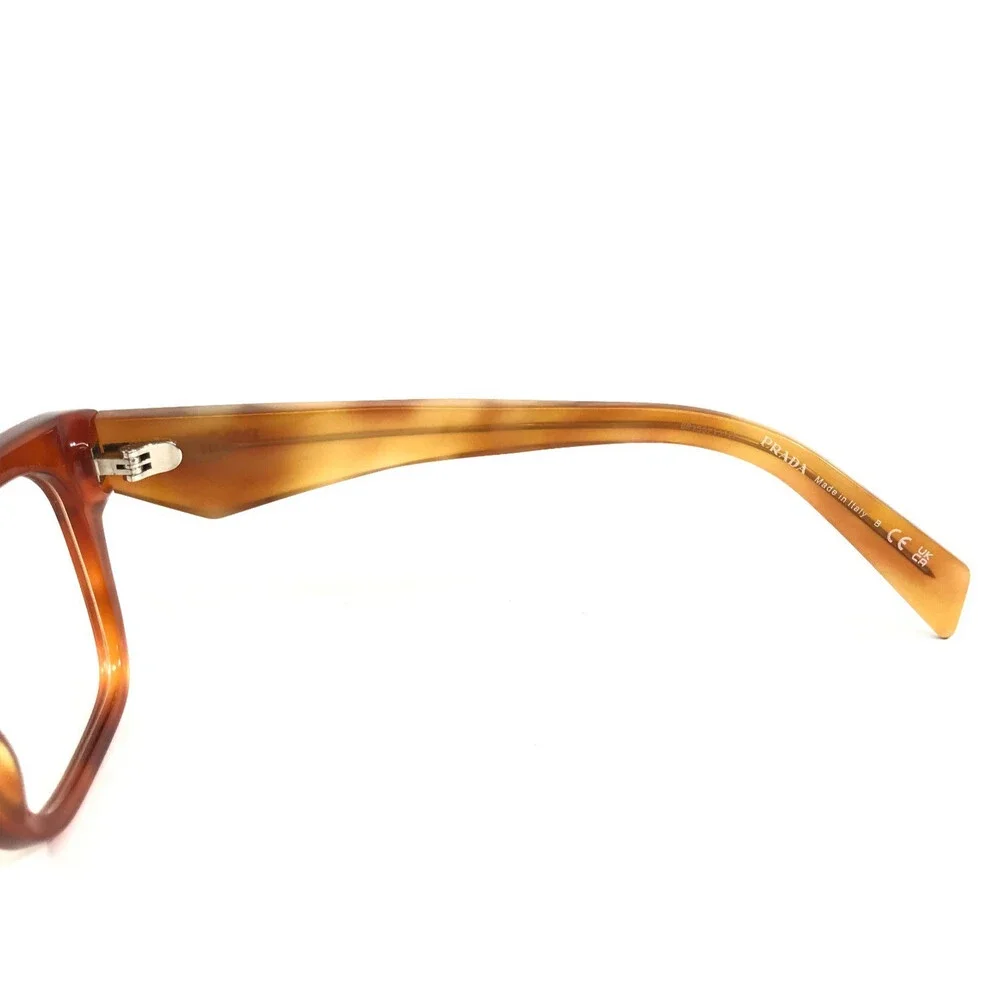 Prada Eyeglasses Frames VPRA10 11P-1O1 Havana Cognac Light Tortoise 51-20-145
